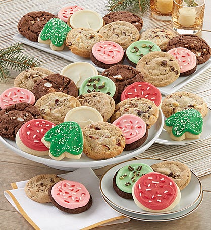 Bow Gift Box - Classic Winter Cookie Assortment